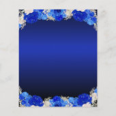 Goedkope Floral Royal Blue Dress Quinceanera Uitno Flyer (Achterkant)