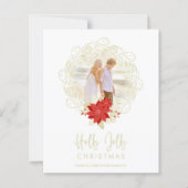 Goedkope Flourish Gouden Sierfoto Kerstmis (Voorkant)