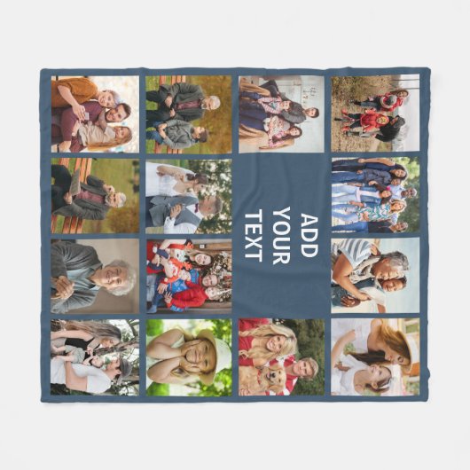 Goedkope foto deken collage (Voorkant (Horizontaal))