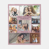 Goedkope foto deken collage moderne BFF (Voorkant)