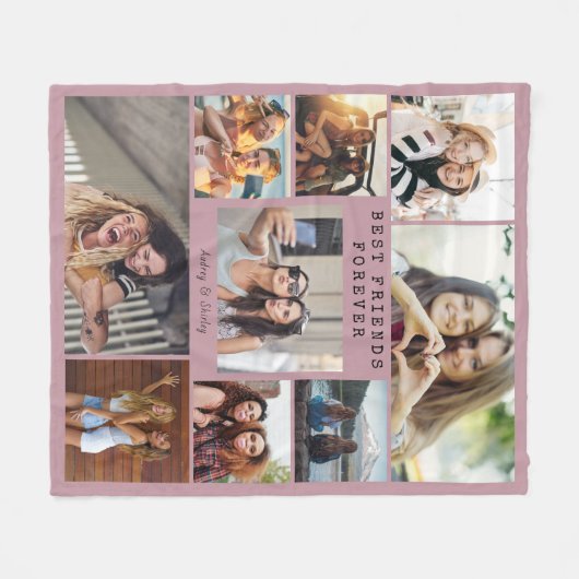 Goedkope foto deken collage moderne BFF (Voorkant (Horizontaal))