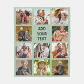 Goedkope foto deken collage Multi foto collage (Voorkant)