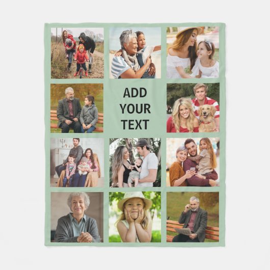 Goedkope foto deken collage Multi foto collage (Voorkant)