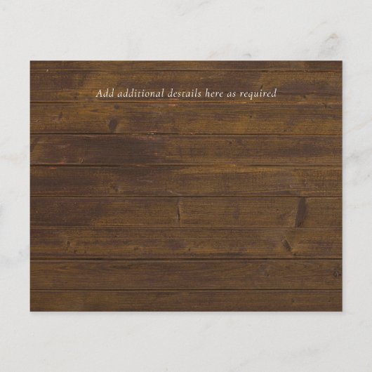 GOEDKOPE Foto Save Dates Rustieke Gypsophila Mason (Achterkant)