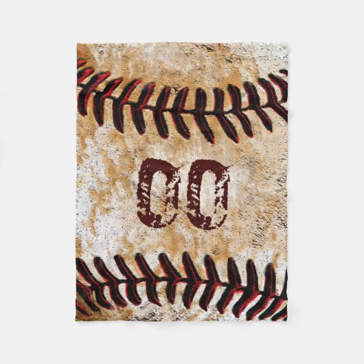 Goedkope gepersonaliseerde honkbal fleece dekens (Voorkant)
