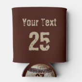 Goedkope gepersonaliseerde honkbal voor het team blikjeskoeler (Achterkant)