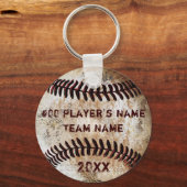 Goedkope, gepersonaliseerde honkbalteamcadeaus voo sleutelhanger (Voorkant)