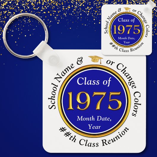 Goedkope gepersonaliseerde, Klasse van 1975 Reunio Sleutelhanger