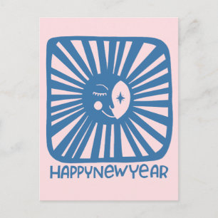 Goedkope gloedbeweging - NIEUW JAAR aanpassen Briefkaart