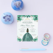 Goedkope groene gouden bloemrijke glam prinses Qui Flyer (Enkel)