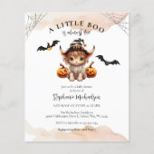 Goedkope Halloween Koe Little Boo Baby shower Invi Flyer (Voorkant)