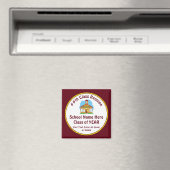 Goedkope High School Reunion Gifts, Tekst en Kleur Magneet (Insitu (Vaatwasser))