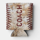 Goedkope Honkbal Coach Gifts, Coach of Jouw tekst Blikjeskoeler (Voorkant)