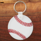 Goedkope honkbal sleutelhangers GROOT PERSONALISEE (Achterkant)