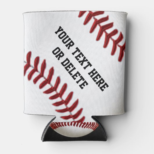 Goedkope honkbal voor spelers en coaches blikjeskoeler (Voorkant)