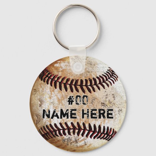 Goedkope honkbalfeestgeschenken, honkbalteamcadeau sleutelhanger (Voorkant)