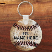 Goedkope honkbalfeestgeschenken, honkbalteamcadeau sleutelhanger (Voorkant)