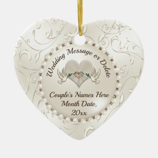 Goedkope Huwelijkscadeaus, Bruiloft Ornament (Voorkant)