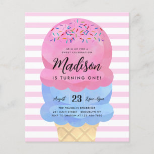 Goedkope Ice Cream Cone Blush Roze Blauw Kids Verj Flyer