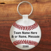 Goedkope ideeën voor Baseball Team Giften met TEAM Sleutelhanger (Voorkant)