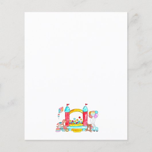 Goedkope JUMP PARTY Bounce House Trampoline Verjaa Flyer (Achterkant)