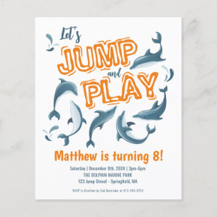 Goedkope Jump Play Dolphin Park Kinder feestdag Ve Flyer