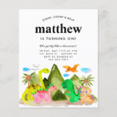 Goedkope Jurassic Mountain Oerwoud Dinosaurus Verj Flyer (Voorkant)