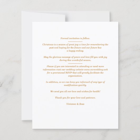 Goedkope Kerst 3 Foto's Collage Couple (Achterkant)