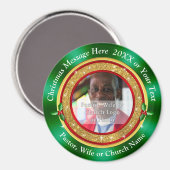 Goedkope kerstcadeautjes voor kerkelijke leden; magneet (Voorkant / Achterkant)