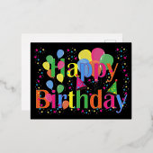 Goedkope kinderverjaardagskaarten of uitnodigingen (Voorkant / Achterkant)