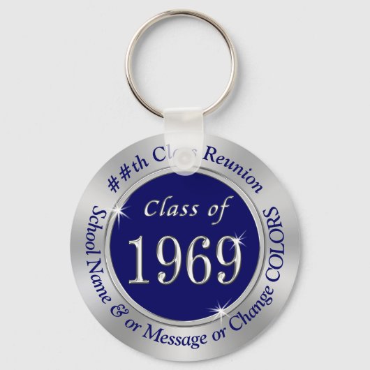 Goedkope Klasse van 1969 High School Reunion Gifts Sleutelhanger (Voorkant)