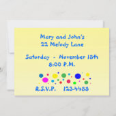 Goedkope kleurencirkels uitnodiging (Achterkant)