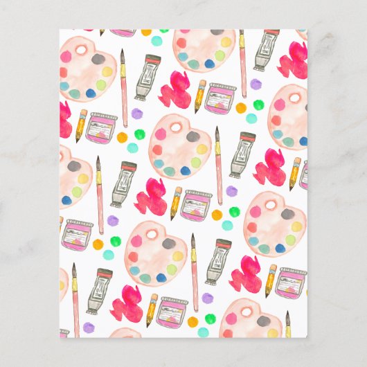 Goedkope Kunst Kunstenaar Verf Partij Schilderij V Flyer (Achterkant)