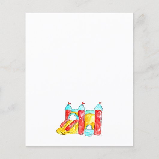 Goedkope Laten we springen Trampoline Park Verjaar Flyer (Achterkant)