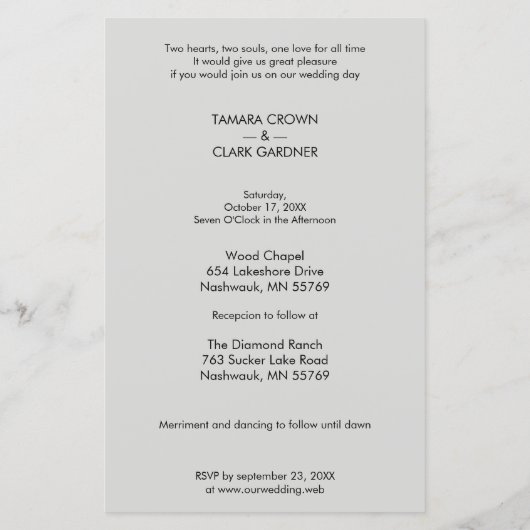 Goedkope Luxury Chic Transparency Wedding Foto (Achterkant)