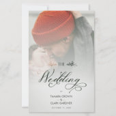 Goedkope Luxury Chic Transparency Wedding Foto (Voorkant)