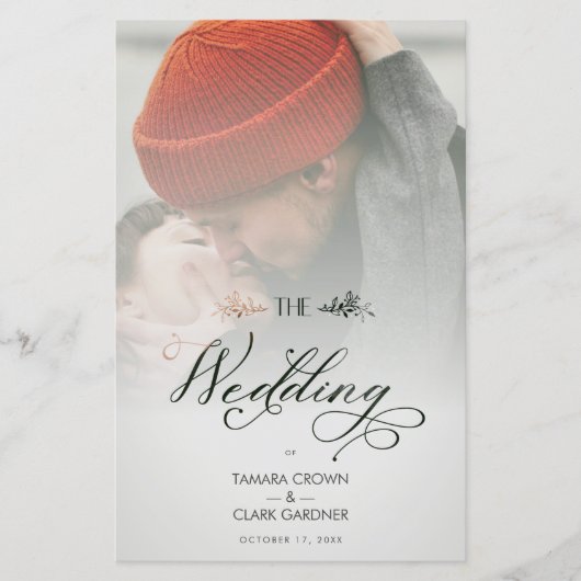 Goedkope Luxury Chic Transparency Wedding Foto (Voorkant)