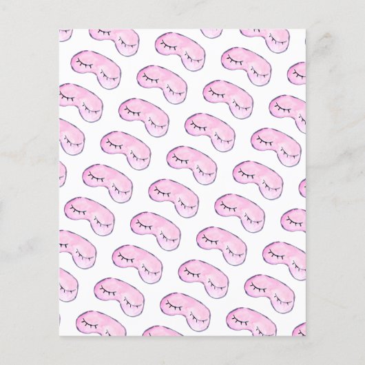 Goedkope make-up meisjes pyjama slumber spa verjaa flyer (Achterkant)