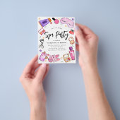 Goedkope Make-up pyjama meisjes Slumber Spa Verjaa Flyer (Hand)