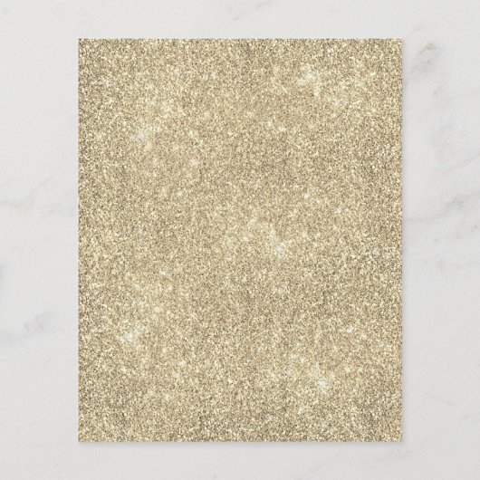 Goedkope Masquerade Wit Goud Glitter Dust Verjaard Flyer (Achterkant)