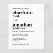 Goedkope Moderne Typografie QR Code Foto Bruiloft Flyer (Voorkant)