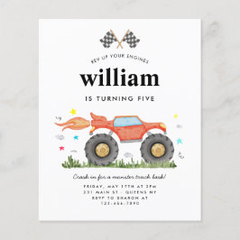 Goedkope Monster Truck Bash Race Flags Kids Verjaa Flyer