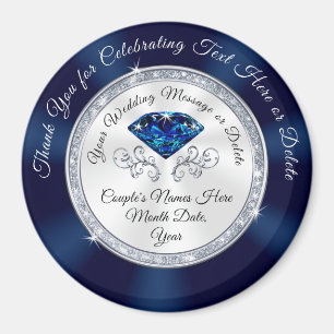 Goedkope, Navy Blue Wedding Favorieten, Custom Wed Magneet