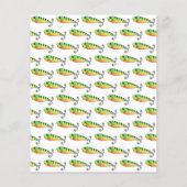 Goedkope O-Fish-al Reel Fun Gone Vist Verjaardag Flyer (Achterkant)