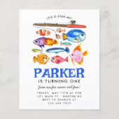 Goedkope O-Fish-al Reel Fun Gone Vist Verjaardag Flyer (Voorkant)