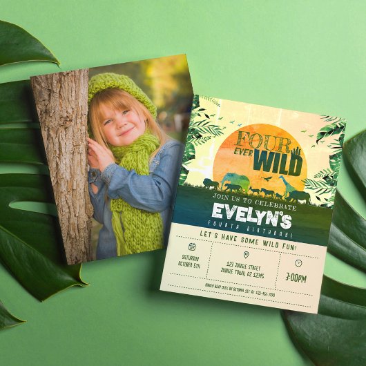 Goedkope Oerwoud Animal Four Ever Wild Foto Verjaa