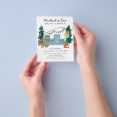 Goedkope One Happy Camper Bossen Camping 1e Verjaa Flyer (Hand)