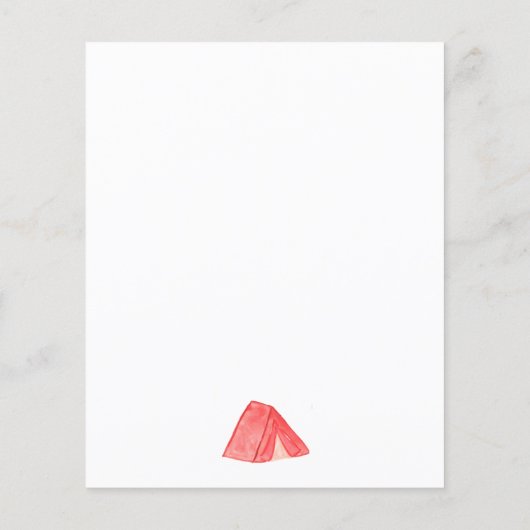 Goedkope ONE Happy Camper Bossen Camping 1e Verjaa Flyer (Achterkant)