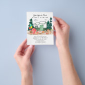 Goedkope ONE Happy Camper Forest Camping 1e Verjaa Flyer (Hand)
