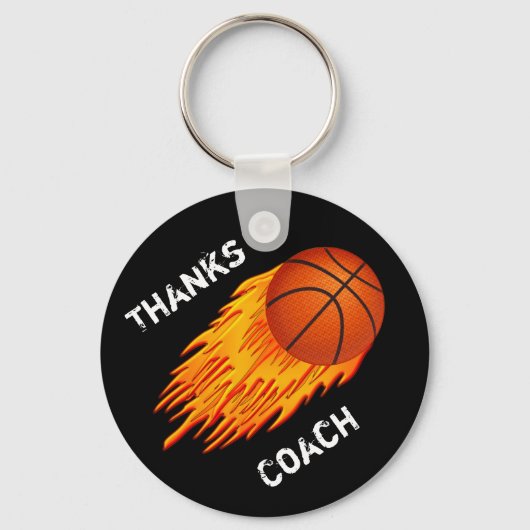 Goedkope Op Maat Gemaakte Coach Cadeau-ideeën Bask Sleutelhanger (Voorkant)